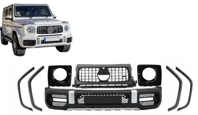 Zdjęcie produktu dla Zderzak do Mercedesa klasy G W463 W464 od 2018 r. z osłonami nadkoli w stylu G63.