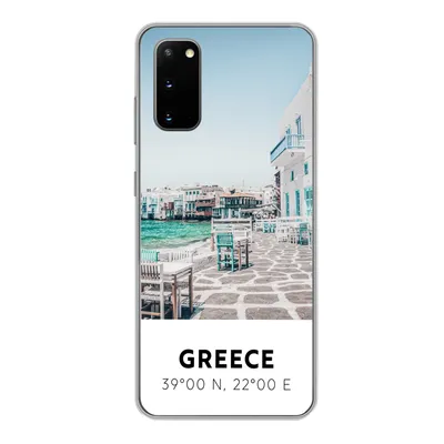 Produktbild von MuchoWow® Handyhülle Schutzhülle Hülle für Samsung Galaxy S20 Griechenland - Meer - Blau Silikon Softcase Handy Hülle - Bild
