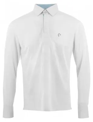 Produktbild von Equitheme Dany Langarm-polo Weiß L Mann Weiß L