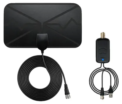 Immagine prodotto di Antenne digitali HDTV, supporto per risoluzione 4K Ultra HD, design compatto, amplificazione del segnale, compatibili con la maggior parte dei televisori, installazione semplice