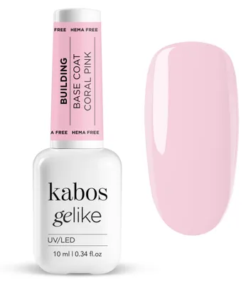 Productafbeelding van Kabos Gelike Basisgebouw Coral Pink 10ml voor nagels