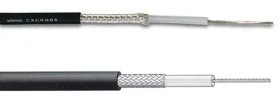 Image de Câble Coaxial Rg-58 C/U Mil Noir