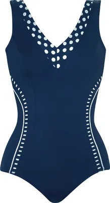 Produktbild von Sunmarin Basic Badeanzug Mit Soft-Schalen, Tiefer Rückenausschnitt in V-Form, Modischer Print