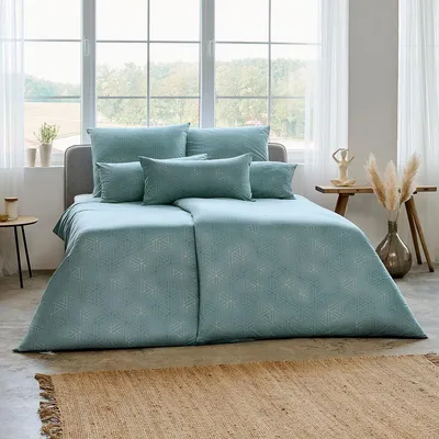 Produktbild von Estella Mako Interlock Jersey Bettwäsche Pippa mint 140x200 cm + 70x90 cm