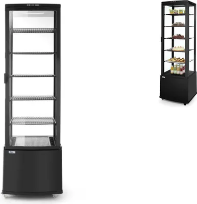 Zdjęcie produktu dla Hendi 233290, Lodówka witrynowa, Wolnostojący, Czarny, 270 l, 2 - 8 °C, R290