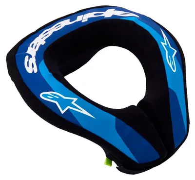 Image de Protection dorsale Alpinestars Sequence pour jeunes, pour motocross, bleu/blanc/noir, taille S/M