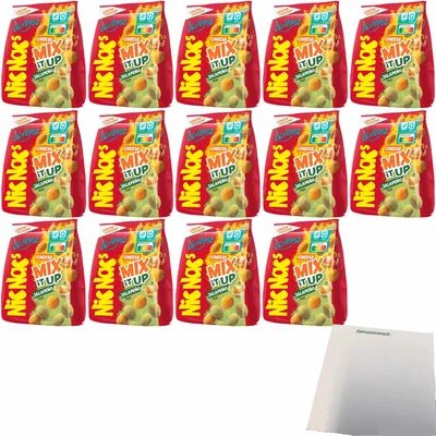 Produktbild von NicNac's Mix Cheese Jalapeno VPE (14x110g Packung) + usy Block