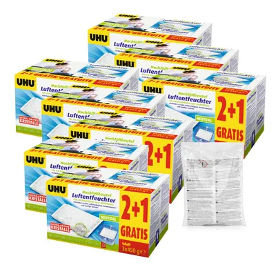 Produktbild von UHU original Luftentfeuchter Nachfüllbeutel 450g Duftneutral (25er Pack)