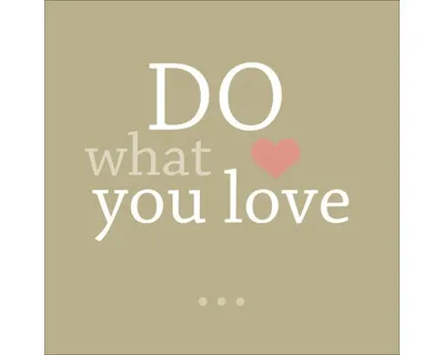 Produktbild von Glasbild Do What You Love 30x30 cm