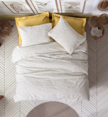 Produktbild von L'Essentiel Linge de Maison, Ranforce Single XXL Bettbezug-Set (DE), Tiny - Mustard, 100 % BAUMWOLLE RANFORCE, Senf, 155 x 220 cm