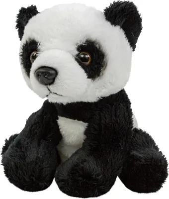 Produktbild von Kuscheltier Pandabär klein 15 cm sitzend schwarz-weiß
