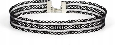 Produktbild von CHOKER Spitze Stickerei Schwarz HALSKETTE Gothic CH09