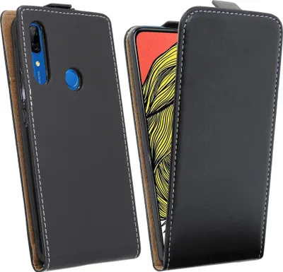 Obrázok produktu pre cofi1453® Flipové puzdro kompatibilné s mobilným telefónom HUAWEI P SMART Z Vertical Foldable Protective Cover Flip Cover Black