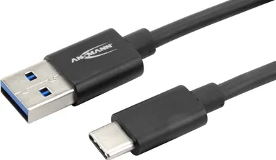 Produktbild von ANSMANN Type-C USB Kabel 120 cm USB3.0 Ladekabel / Datenkabel mit Alu Gehäuse