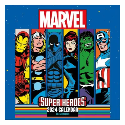Obrázok produktu pre Kalendarz 2024 Superbohaterowie Marvel – Oficjalna Edycja 12-Miesięczna