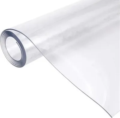 Obrázek produktu pro Stolní fólie 1,7 mm ubrus ochranná fólie chránič stolu podložka na stůl PVC průhledná čirá omyvatelná 140 cm 50 cm