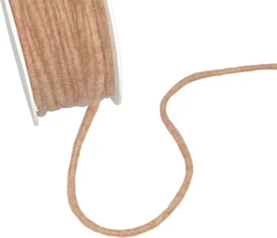 Produktbild von Wollkordel mit Sisalkern - Walnuss - ca. 5 mm - 25 m - 1106-5-25-267