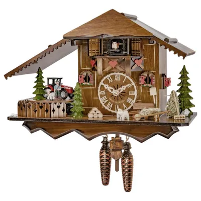 Produktbild von Engstler - 42830 QMT - Kuckucksuhr - Quarz - Nussbaum