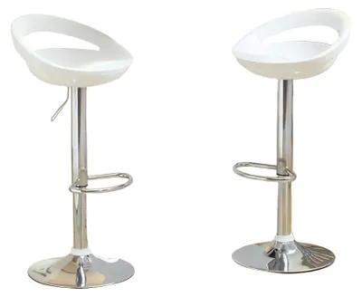 Obrázek produktu pro Barová židle - Barová stolička - Sada barových židlí - Kuchyňská židle - Barová židle s opěradlem - Sada 2 kusů - Otočná o 360°