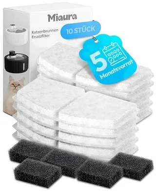 Zdjęcie produktu dla Fontanna dla kotów bezprzewodowa cicha 2 8 l pojemnik filtr czujnik