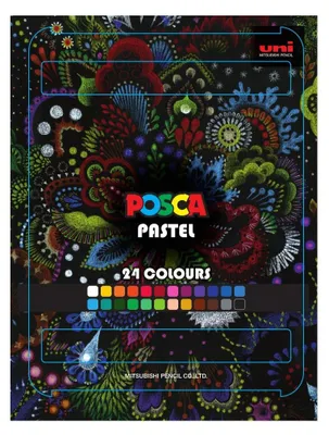 Produktbild von Posca KPA-100 24C Wachspastelle, Set, Farbmix