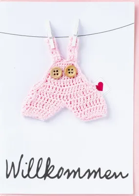 Produktbild von Räder Design Karte Glückwunsch Baby Welcome Rosa