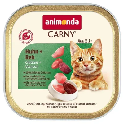 Productafbeelding van ANIMONDA CARNY natvoer voor katten, met kip en wild, 85g