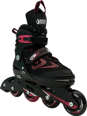 Produktbild von Best Sporting Inline Skates Kinder I Rollschuhe größenverstellbar I robuste Inliner für Jugendliche mit Bremse I schwarz/blau I Rollerskates Schuhe Kinder I Inliner mit 4 Rollen
