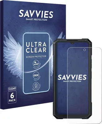 Produktbild von 6x Für Cubot King Kong X Schutzfolie Savvies Displayschutz Display Schutz Folie Klar Transparent