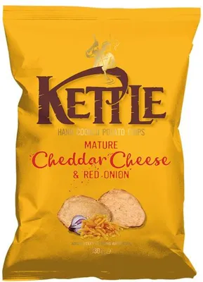 Produktbild von Kettle Chips Mature Cheddar Cheese & Red Onion 130g