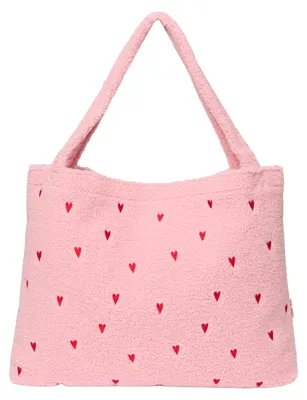Produktbild von Studio Noos Teddy Hearts Mom Bag - Light Pink | Wickeltaschen