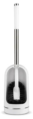 Image de Solidchoice - Brosse de toilette en silicone avec support, pour un nettoyage en profondeur
