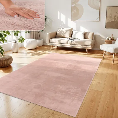 Produktbild von Teppich Wohnzimmer Kunstfell Plüsch Hochflor Shaggy Weich Verschied. Farben Grösse 300x400 cm