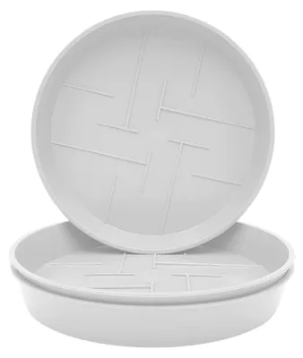 Produktbild von Plastard 3er Set Blumentopf-Untersetzer Ø 45 cm Rund Kunststoff Weiß