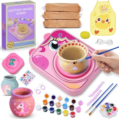 Pottenbakkerset für Kinder, rosa, 1 Stück, 35.5 cm