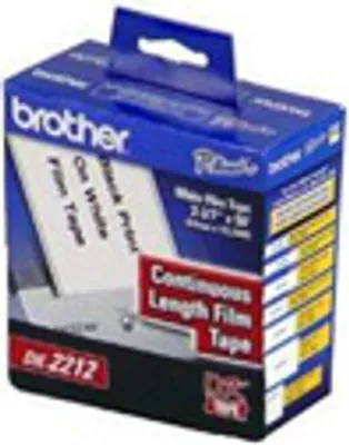 Produktbild von Brother DK-22212 Continuous Film Tape (62mm), Weiß, DK, 62 mm x 15.24 m