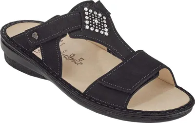 Produktbild von Finn Comfort Damen Pantoletten VERIN 10337-36, 10337-37, 10337-38, 10337-39, 10337-40, 10337-41, 10337-42 FCO-02806 black 41