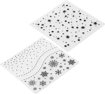 Productafbeelding van 2 stuks plastic embossingmapjes voor het maken van kaarten, knutselgereedschap, scrapbooking, embossingmal