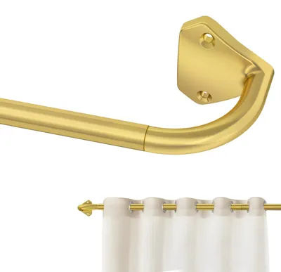 Immagine prodotto di GXOACKJ: Bastoni dorati per tende, da 167 a 304,8 cm, diametro 1,6 cm, regolabili