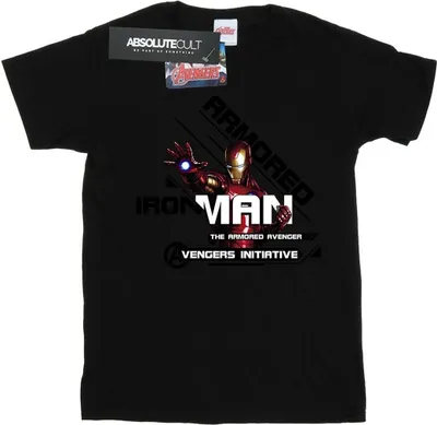 Produktbild von Marvel - "Armored Avenger" T-Shirt für Herren BI5781 (L) (Schwarz)