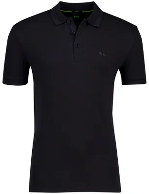 Produktbild von Boss Green Paddy Polo normale Passform Piqué schwarz