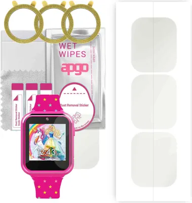 Produktbild von apgo 3 Stück Schutzfolie, Matt, kompatibel mit Accutime BDT4069AZ Smartwatch, Hydrogel Displayschutzfolie mit Positionierhilfe, Displayfolie, robust und kratzfest