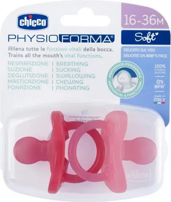Produktbild von Chicco 00073086110000 Baby-Schnuller Ultraweicher Schnuller Anatomisch Silikon Rose