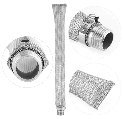 Immagine prodotto di Filtro per luppolo in acciaio inossidabile 304 per la produzione casalinga di birra (30 cm)