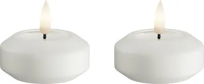 Produktbild von LED Schwimmkerze 2 Stück weiß von Deluxe / Unique Homeart Candle / Kerzen