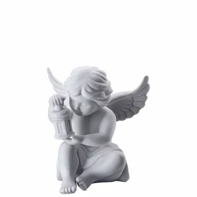 Zdjęcie produktu dla Rosenthal Engel mit Laterne Engel mittel Weiss matt 69055-000102-90532