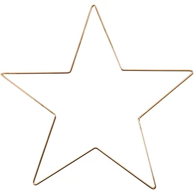 Produktbild von Creativ Company 52423, Weihnachtlicher Sternenschmuck, Metall, Gold, 1 Stück(e), 300 mm, 3 mm