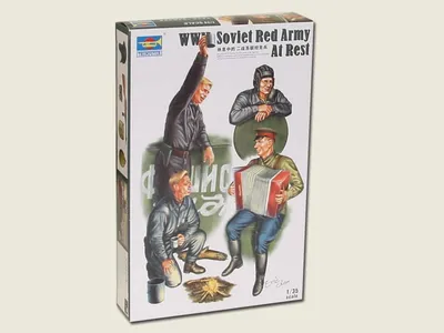 Productafbeelding van Trumpeter, Tweede Wereldoorlog, Sovjet-tanksoldaat, schaal 1:35, artikelnummer 00413