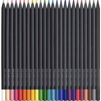 Immagine prodotto di FABER-CASTELL Buntstifte Black Edition 24er Kartonetui