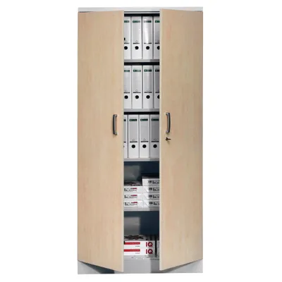 Produktbild von Gürkan Stahlschrank 100112 lichtgrau, ahorn 92,0 x 42,0 x 195,0 cm